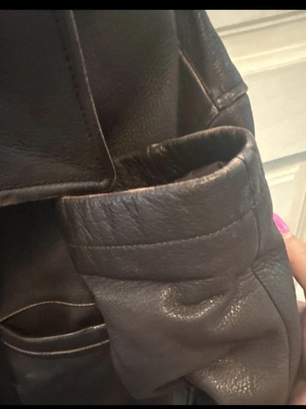 Cambridge Classics Men's Black Leather Bomber Jacket
